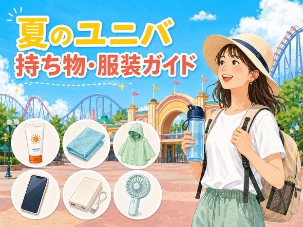 夏のユニバの持ち物・服装完全ガイド｜7月・8月・9月の暑さ対策
