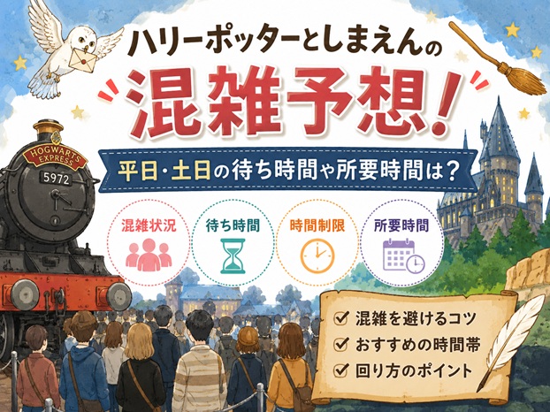 ハリポッターとしまえん混雑予想！時間制限や入場規制があるかを調査！
